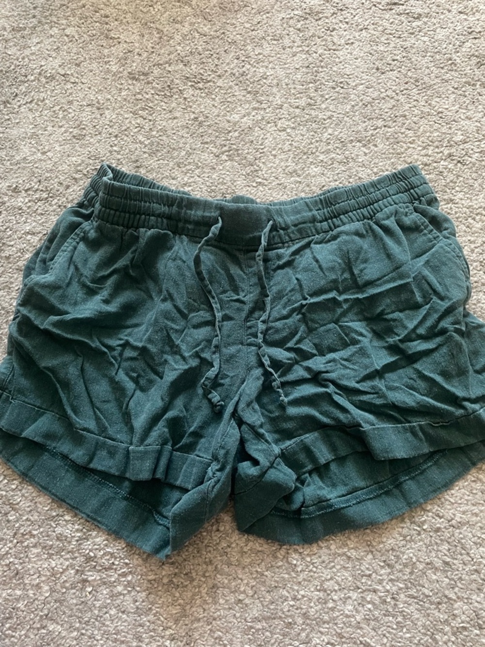 Old Navy Women's Kelly Green Drawstring Casual Lounge Shorts